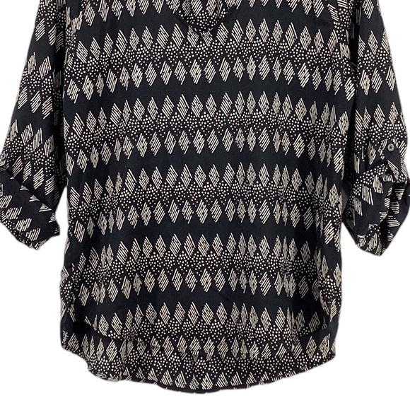 ALICE BLUE STITCH FIX V NECK TOP BLOUSE - Picture 4 of 14